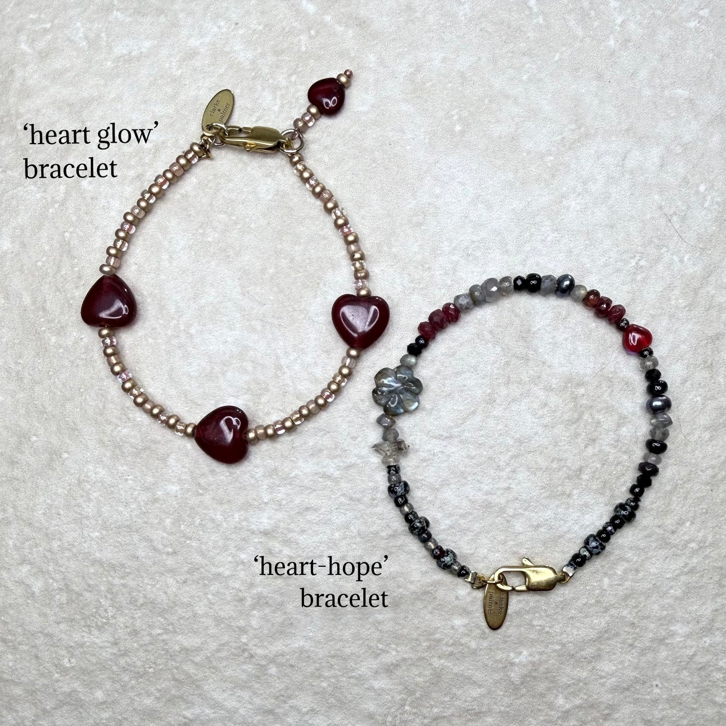 Chain of Hope ‘Wear Your Heart’ Heart-Hope Bracelet | Handmade Gemstone Bracelet | CLARKE PALMER