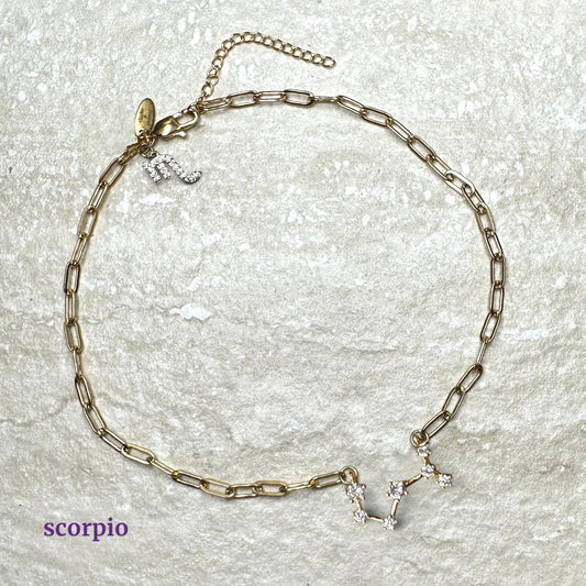 Star Sign | Constellation Necklace | Gold Vermeil, CZ | CLARKE PALMER