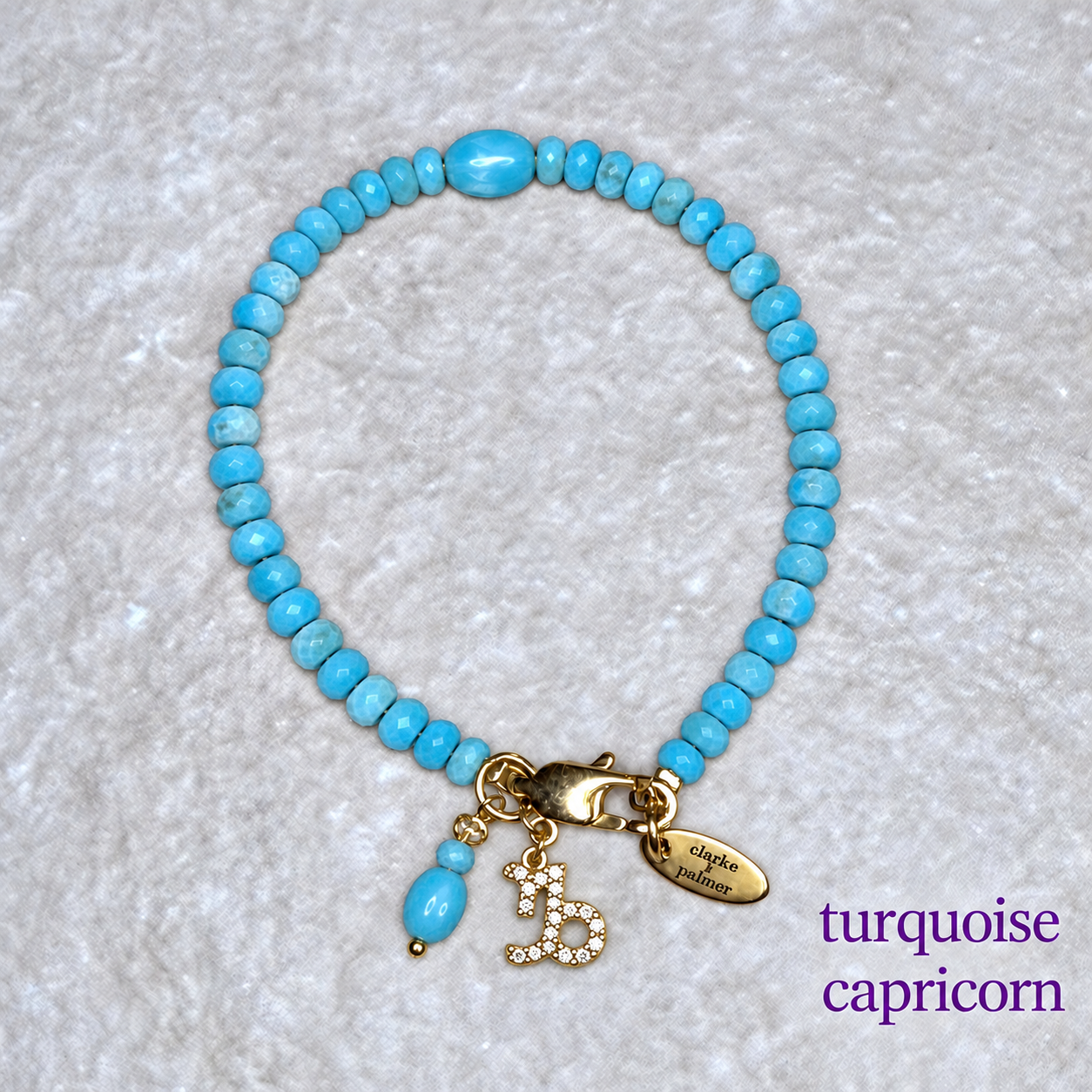 Star Sign & Birthstone Bracelet | Handmade Gemstone Bracelet | Gold Vermeil | Clarke Palmer