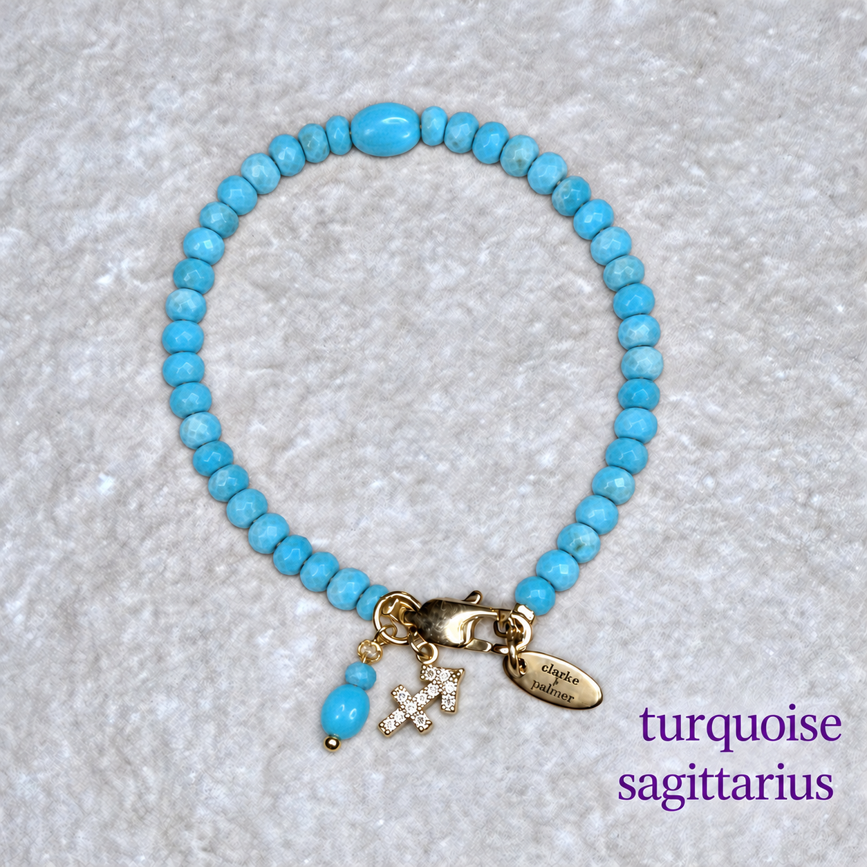 Star Sign & Birthstone Bracelet | Handmade Gemstone Bracelet | Gold Vermeil | Clarke Palmer