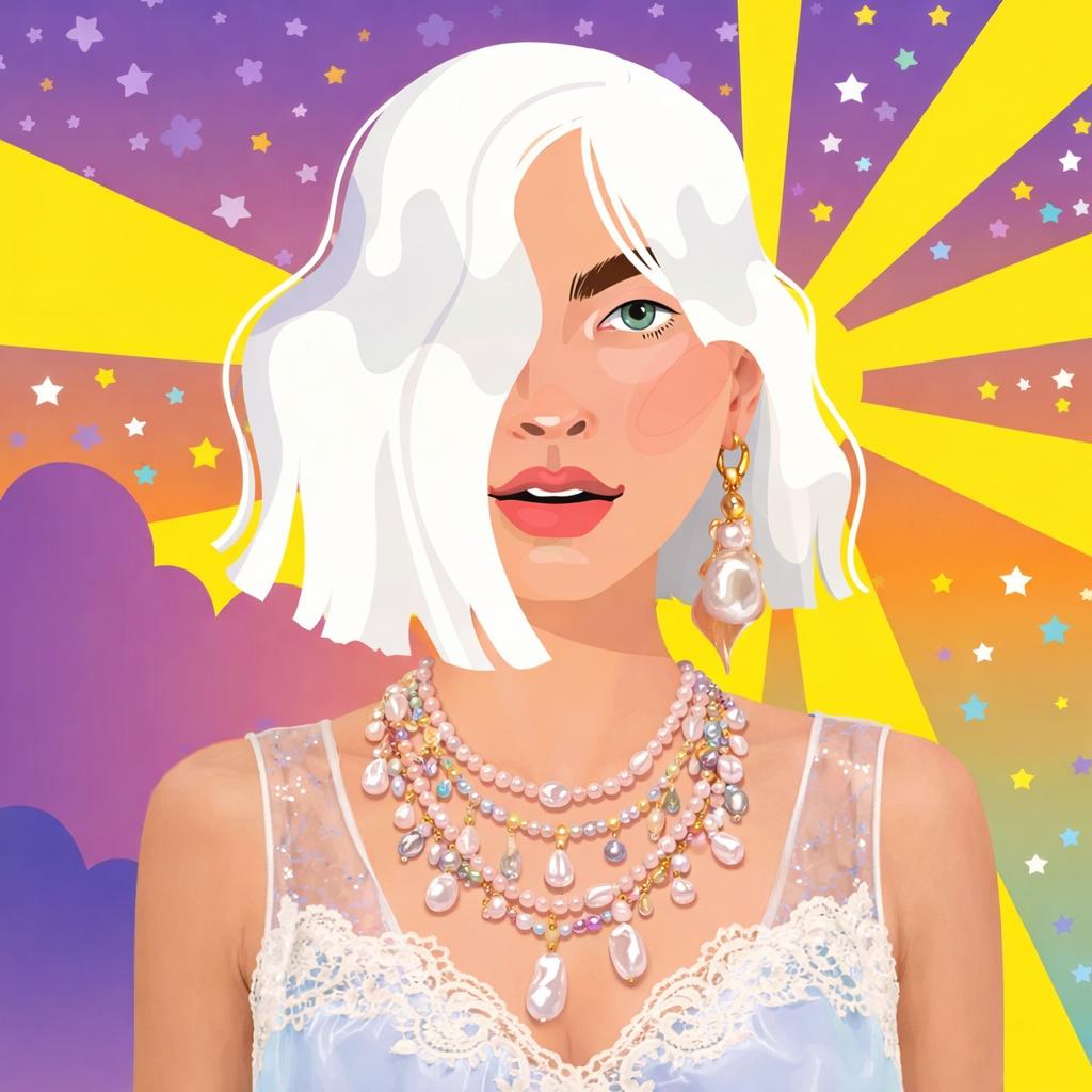 Lumière ‘Collected’ Everything Chandelier Necklace - Baroque Pearl| Gemstone | 22kt Gold Vermeil | Clarke Palmer