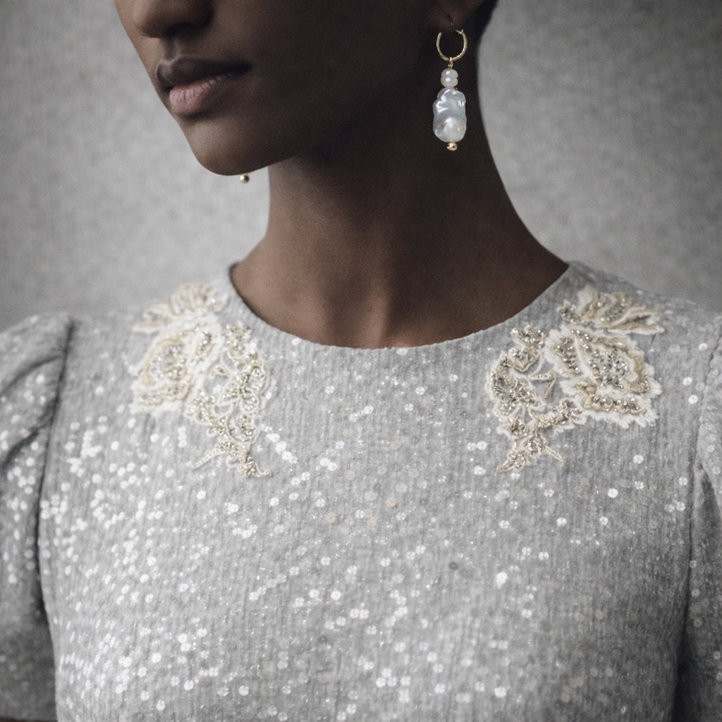 Lumière Baroque Pearl Earrings | 22kt Gold Vermeil | Sculptural Pearl Drops | Clarke Palmer