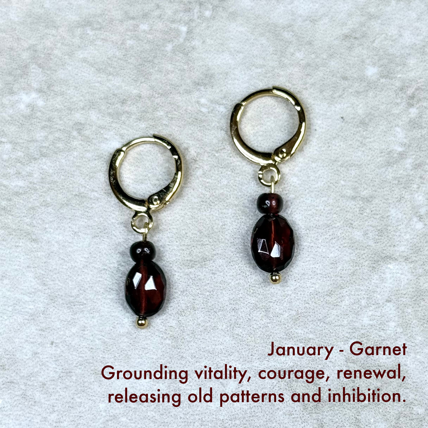 Birthstone drop earrings - Gemstone - CLARKE PALMER