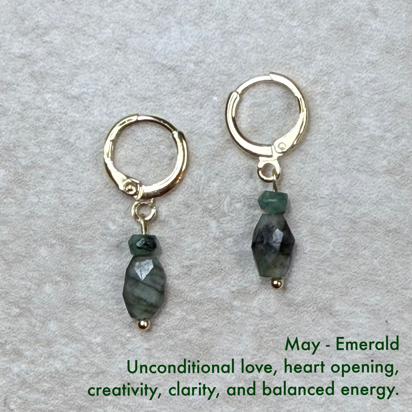 Birthstone drop earrings - Gemstone - CLARKE PALMER