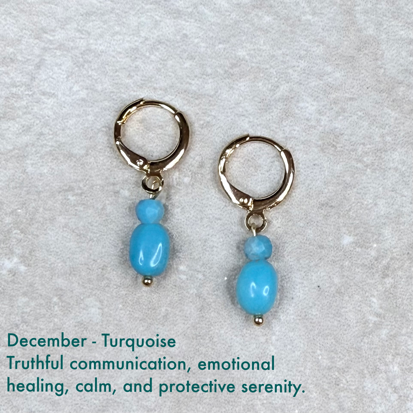 Birthstone drop earrings - Gemstone - CLARKE PALMER