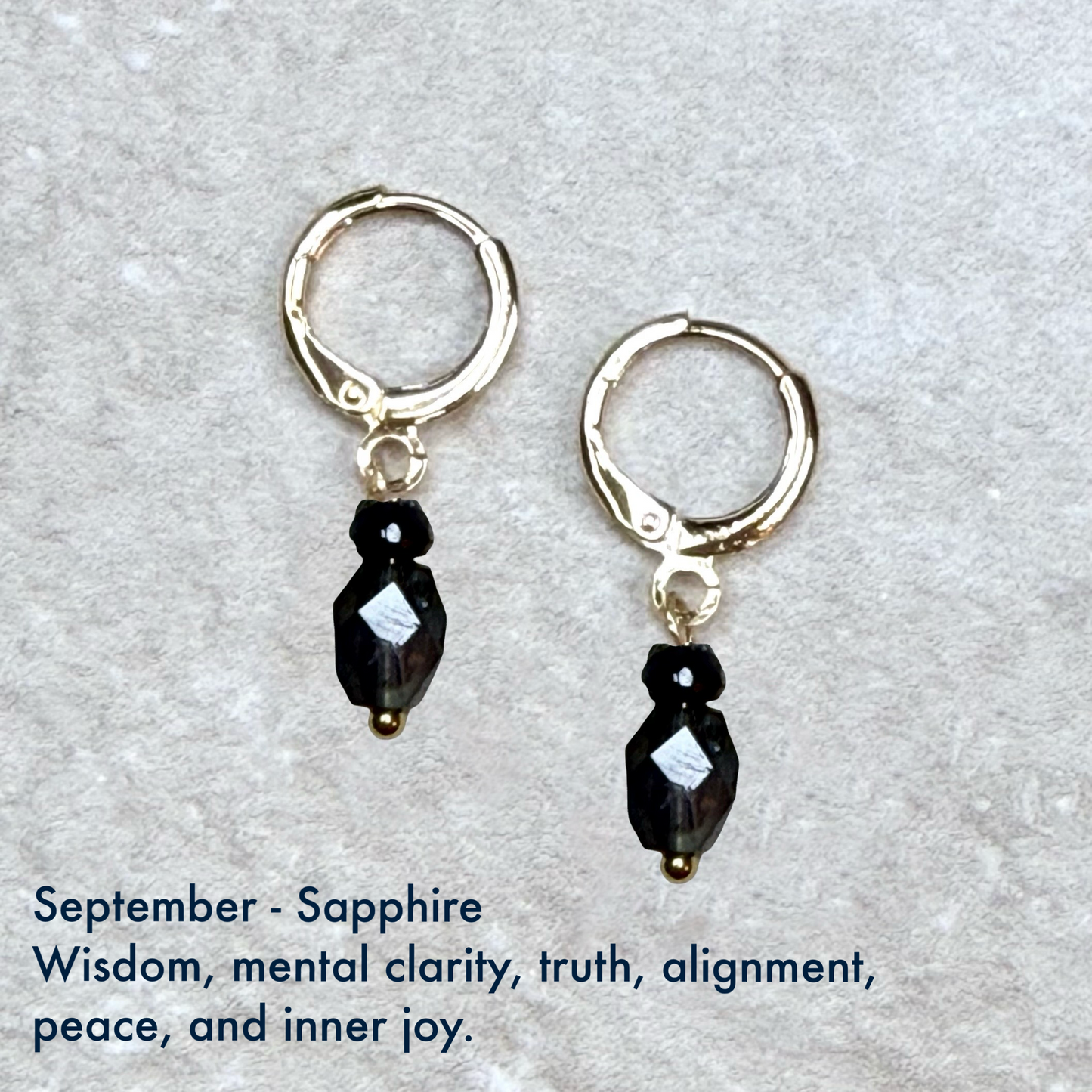 Birthstone drop earrings - Gemstone - CLARKE PALMER