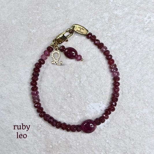 Star Sign & Birthstone Bracelet | Handmade Gemstone Bracelet | Gold Vermeil | Clarke Palmer