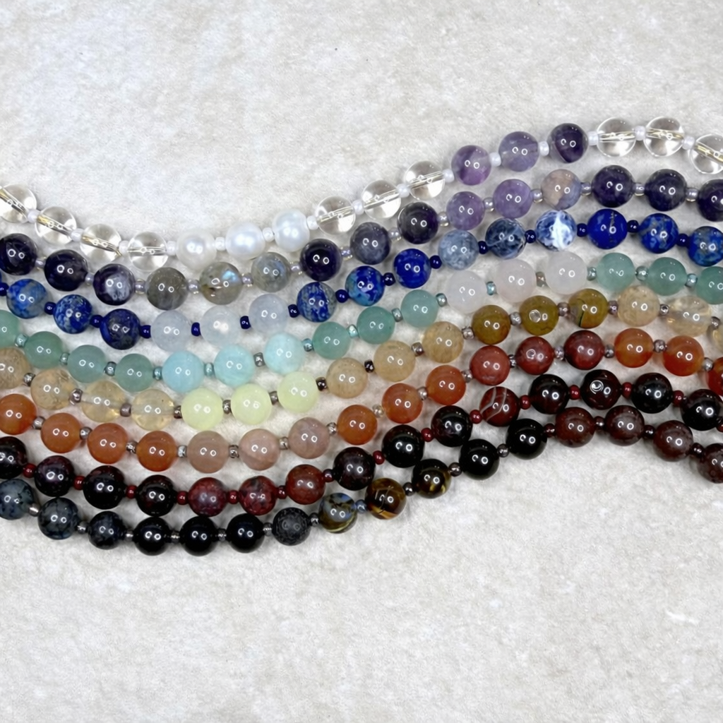 Chakra Energy Bracelet | 8mm Gemstone Stones | Handmade UK | Clarke Palmer