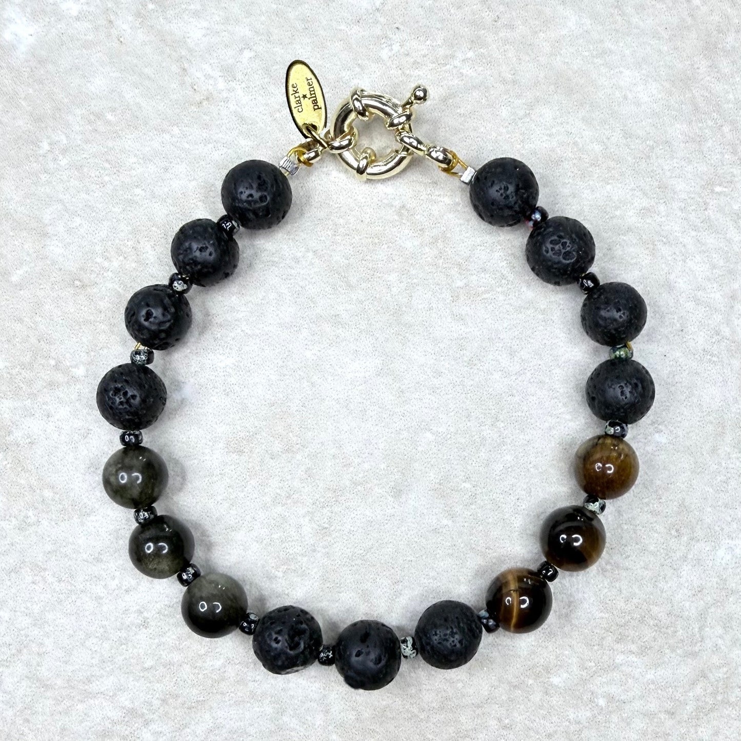 Chakra Energy Bracelet | 8mm Gemstone Stones | Handmade UK | Clarke Palmer