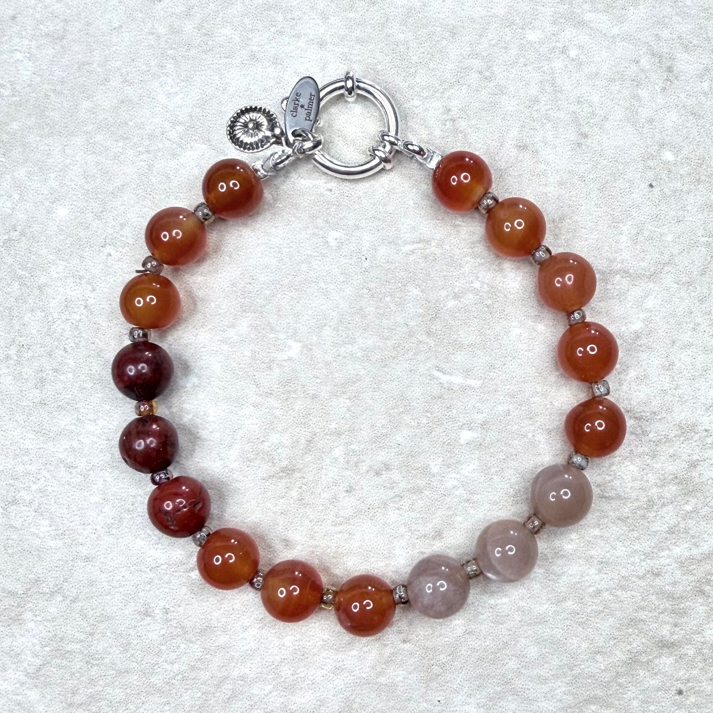 Chakra Energy Bracelet | 8mm Gemstone Stones | Handmade UK | Clarke Palmer