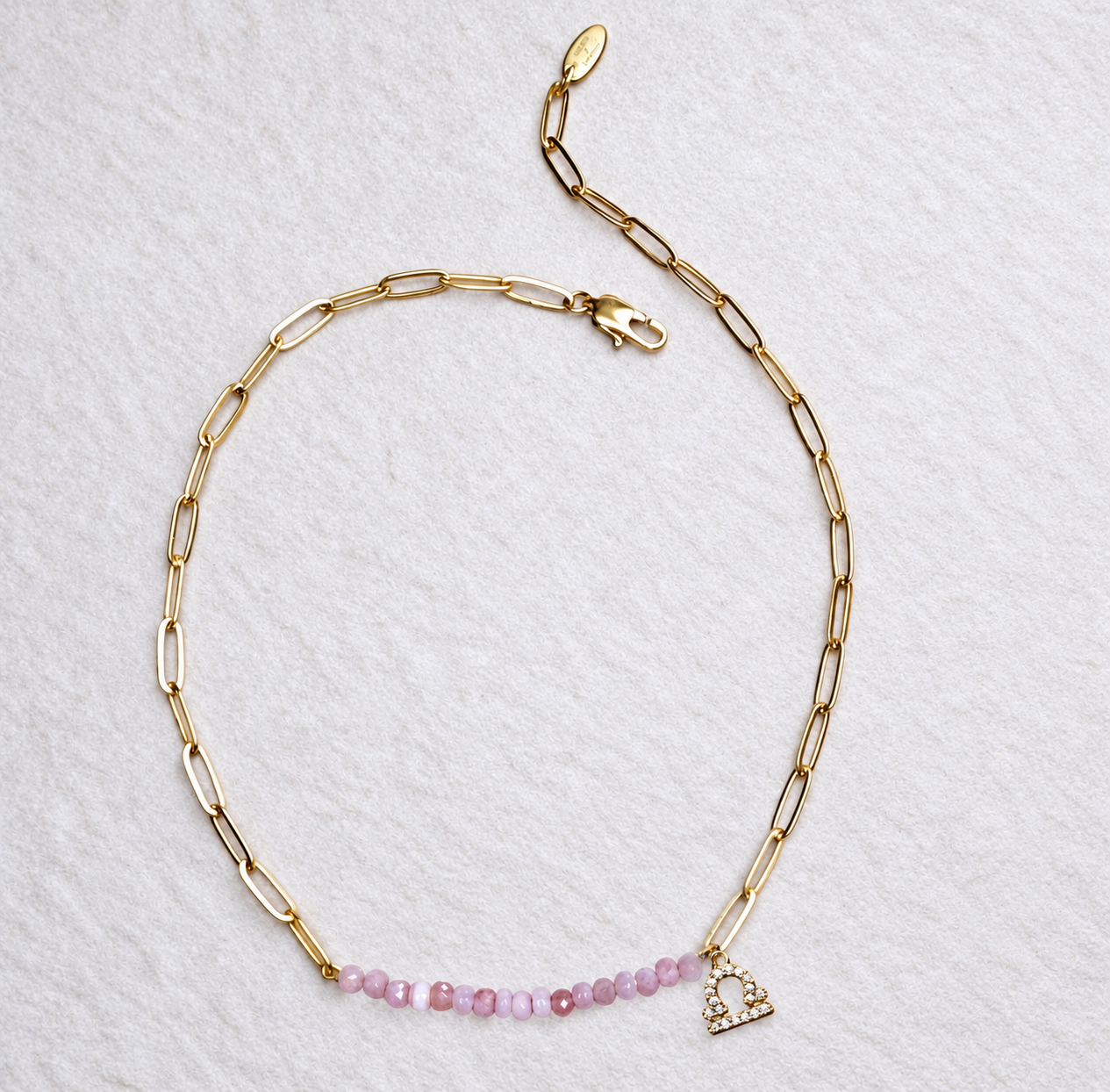 Star Sign & Birthstone Necklace (Gemstone Inlay Edition)
Gold Vermeil Gemstone | CLARKE PALMER