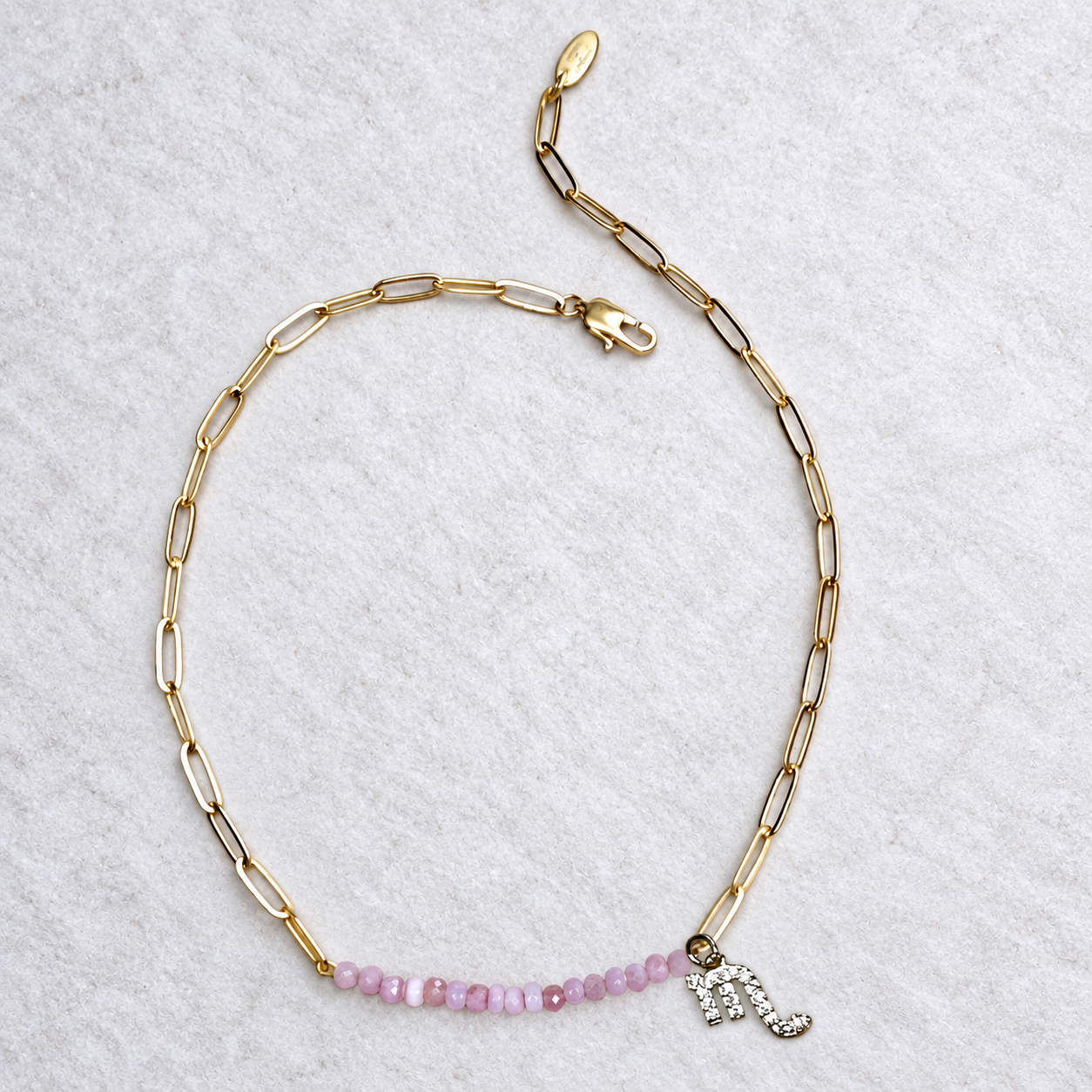 Star Sign & Birthstone Necklace (Gemstone Inlay Edition)
Gold Vermeil Gemstone | CLARKE PALMER