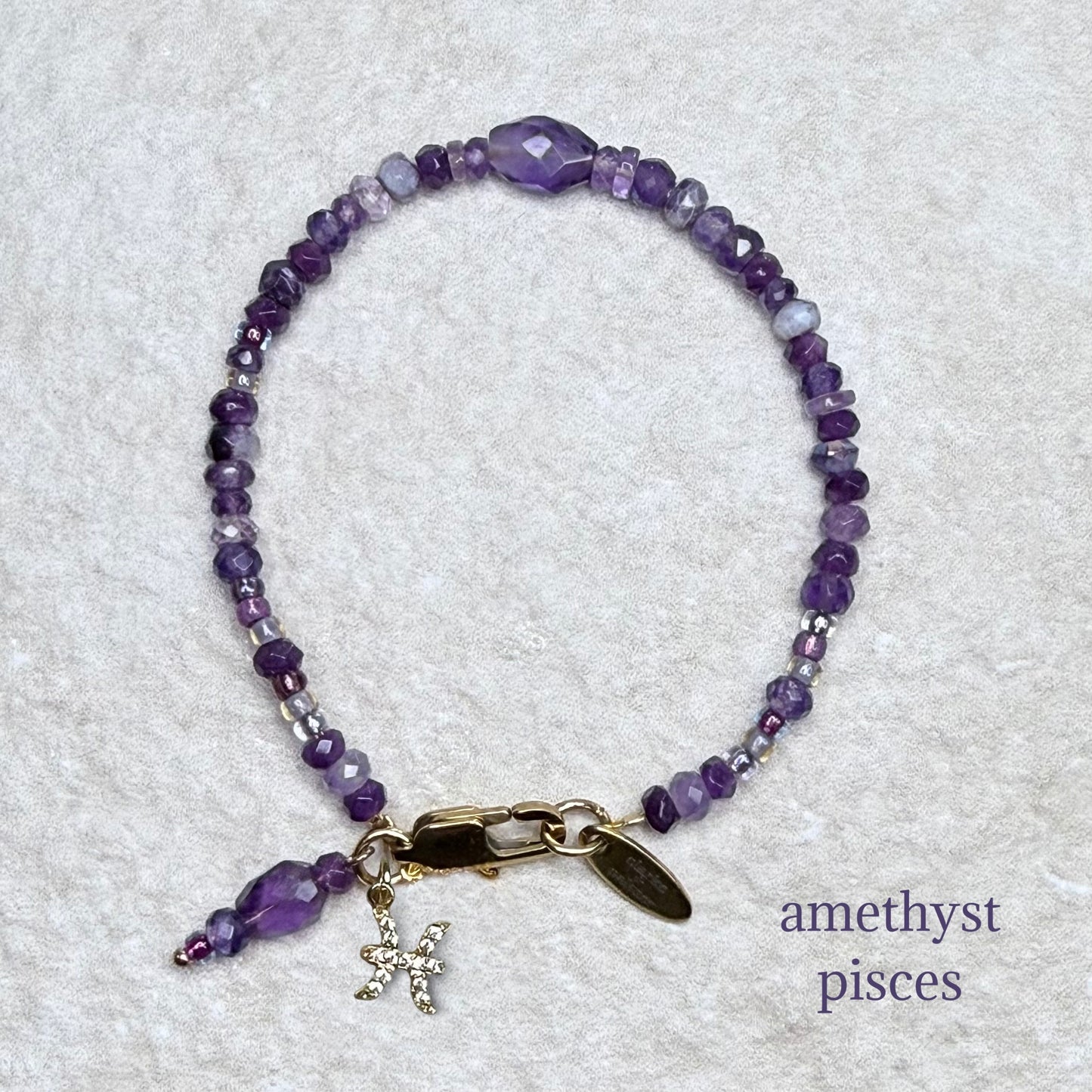 Star Sign & Birthstone Bracelet | Handmade Gemstone Bracelet | Gold Vermeil | Clarke Palmer