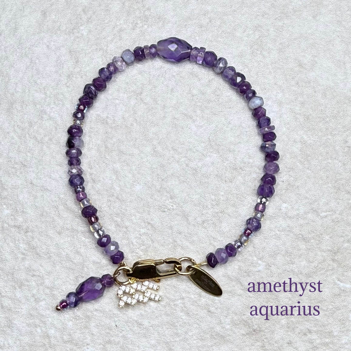 Star Sign & Birthstone Bracelet | Handmade Gemstone Bracelet | Gold Vermeil | Clarke Palmer