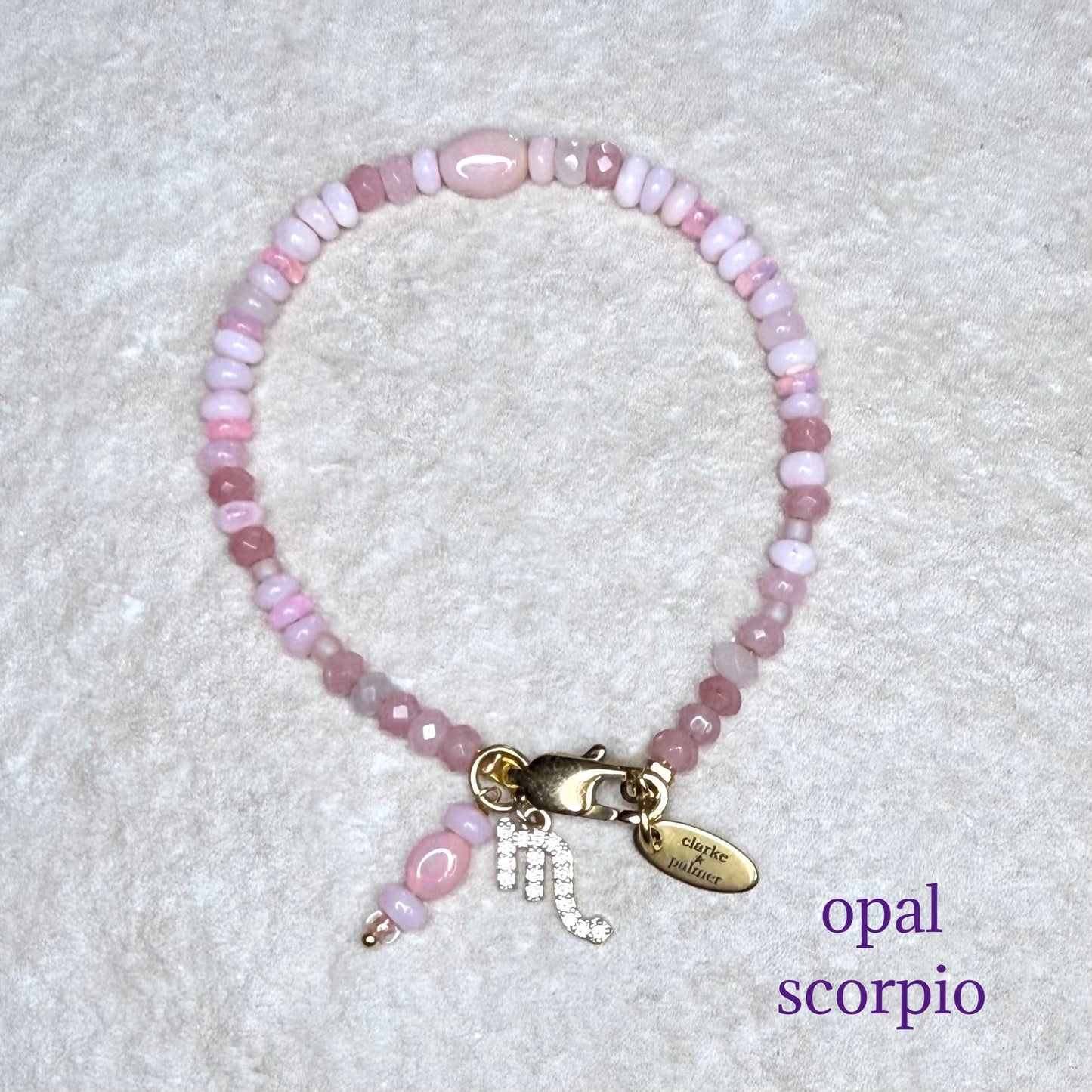 Star Sign & Birthstone Bracelet | Handmade Gemstone Bracelet | Gold Vermeil | Clarke Palmer