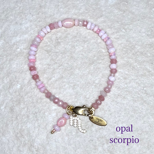 Star Sign & Birthstone Bracelet | Handmade Gemstone Bracelet | Gold Vermeil | Clarke Palmer