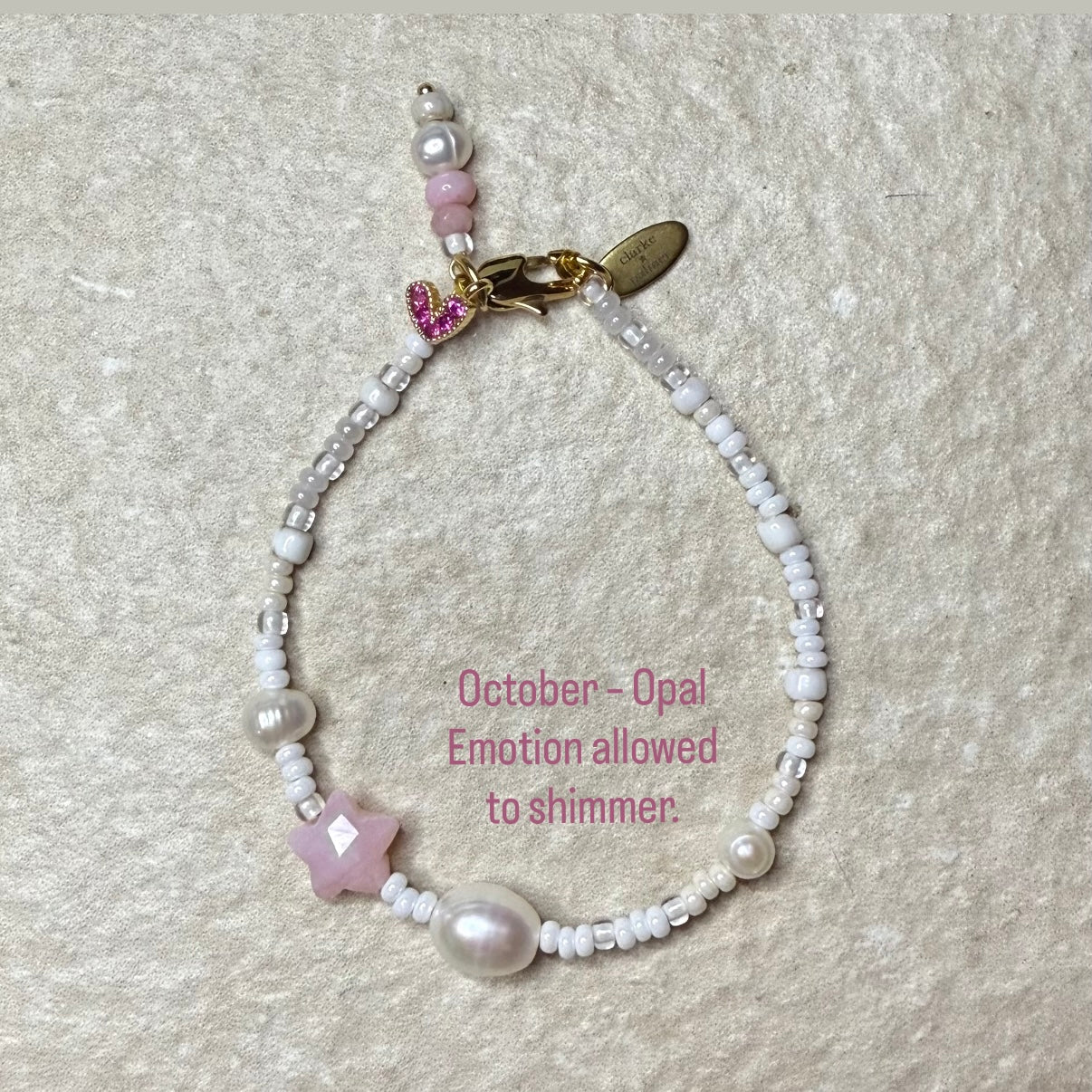 Pearl & Opal Star Birthstone Bracelet - October – Opal
Emotion allowed to shimmer.