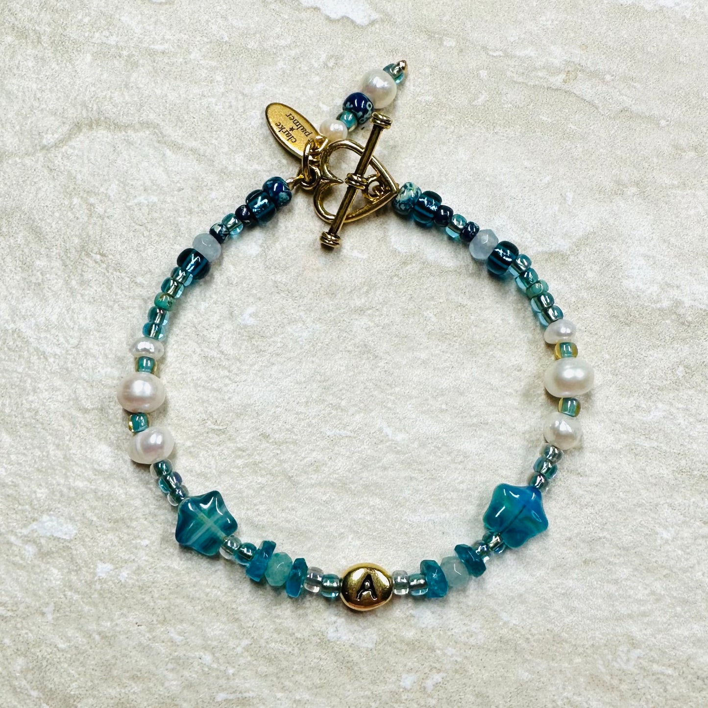 Dream Holiday Star Initial Bracelet