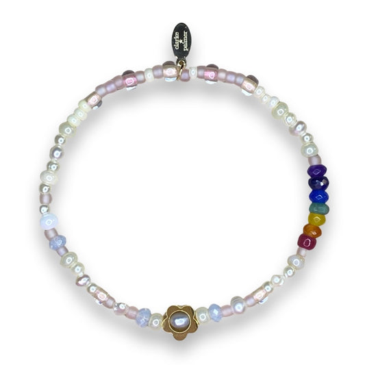 Daisy, Pearl and Precious Rainbow Bracelet
