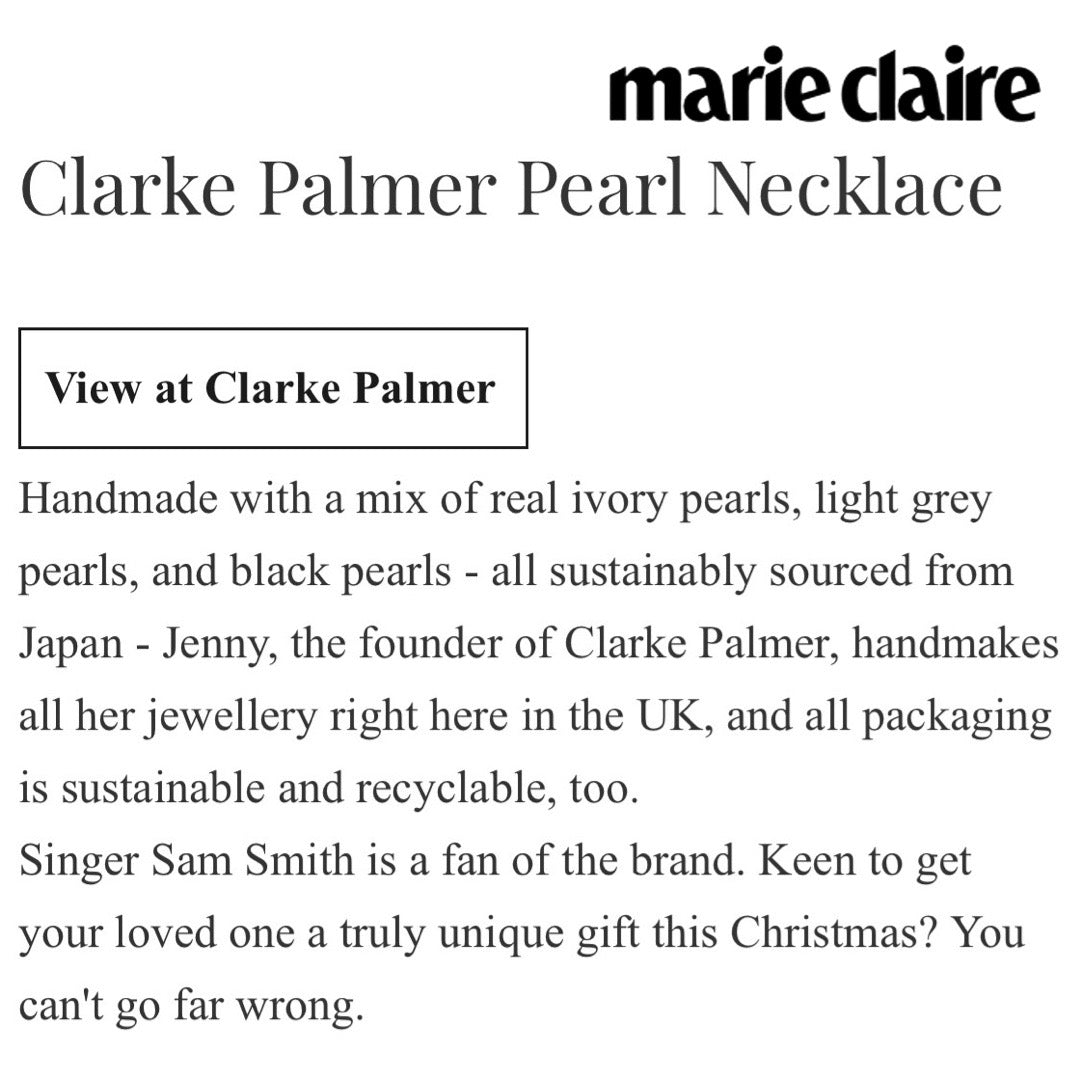 Clarke Palmer Pearl Necklace