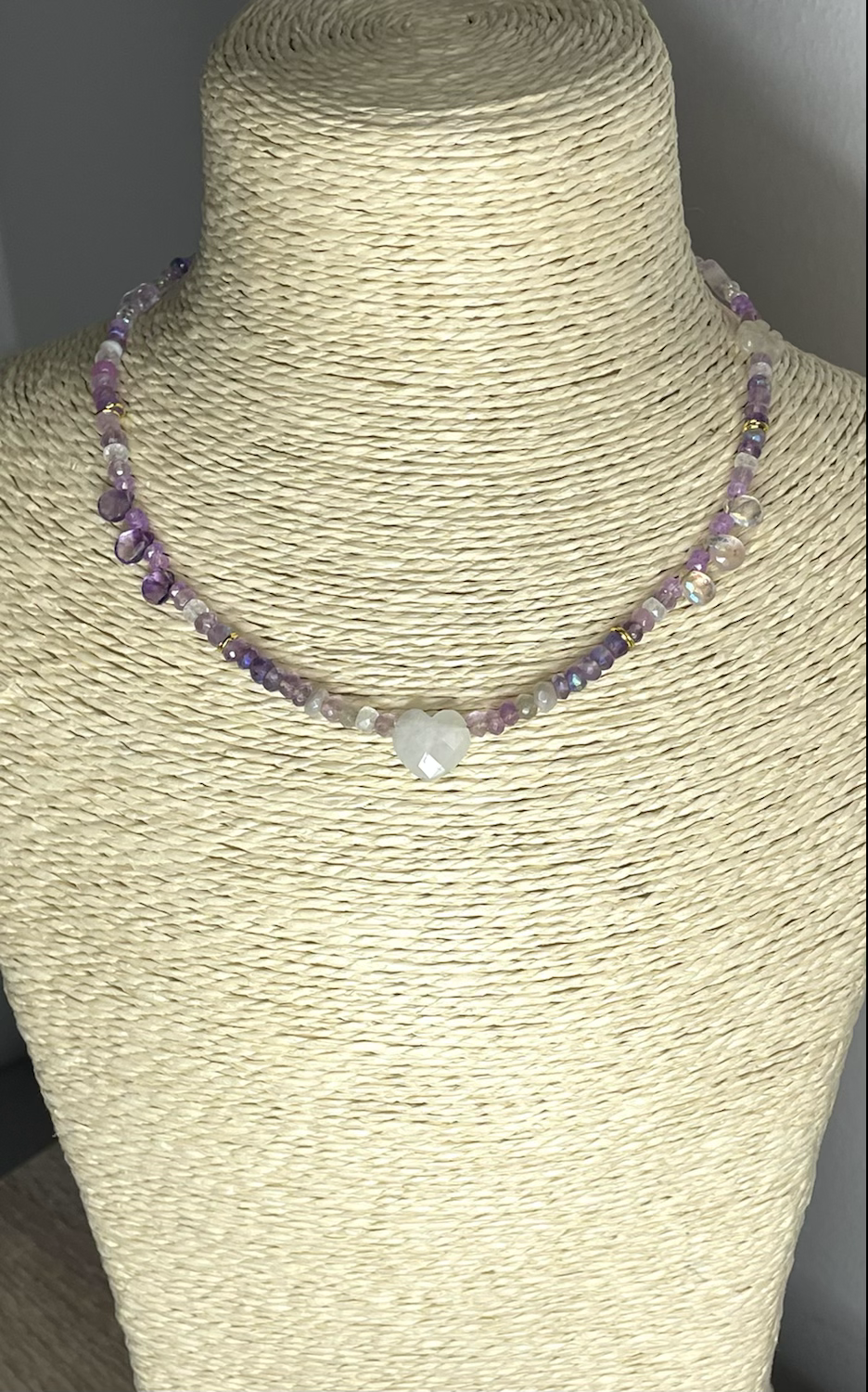 Holiday Magic iridescent Violet-White Necklace