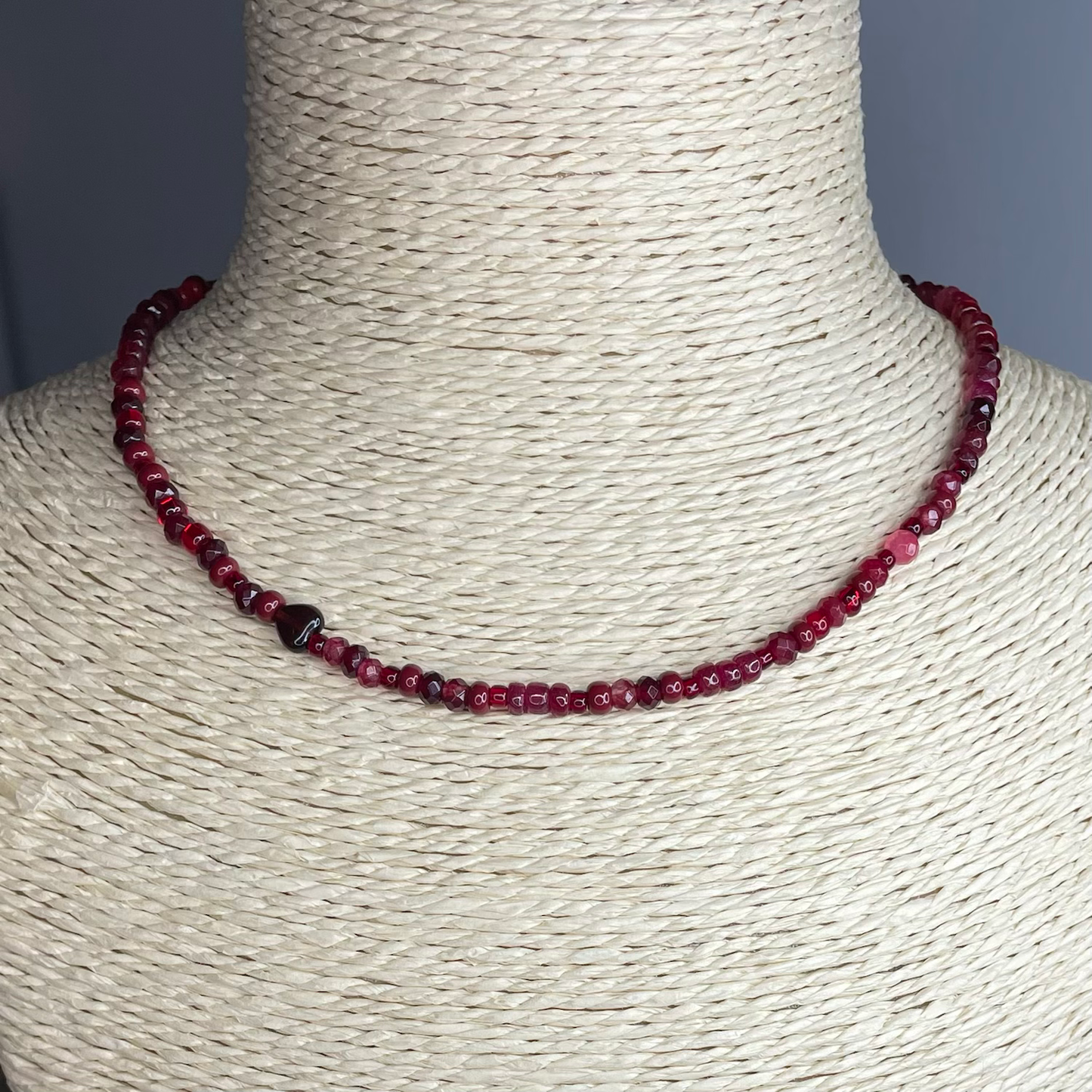 There's No Place Like Home Ruby and Garnet Necklace