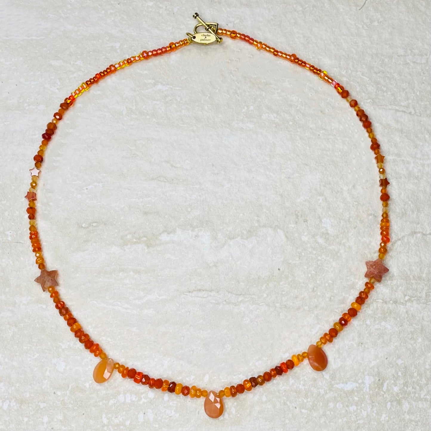 Fire Energy Briolette Necklace