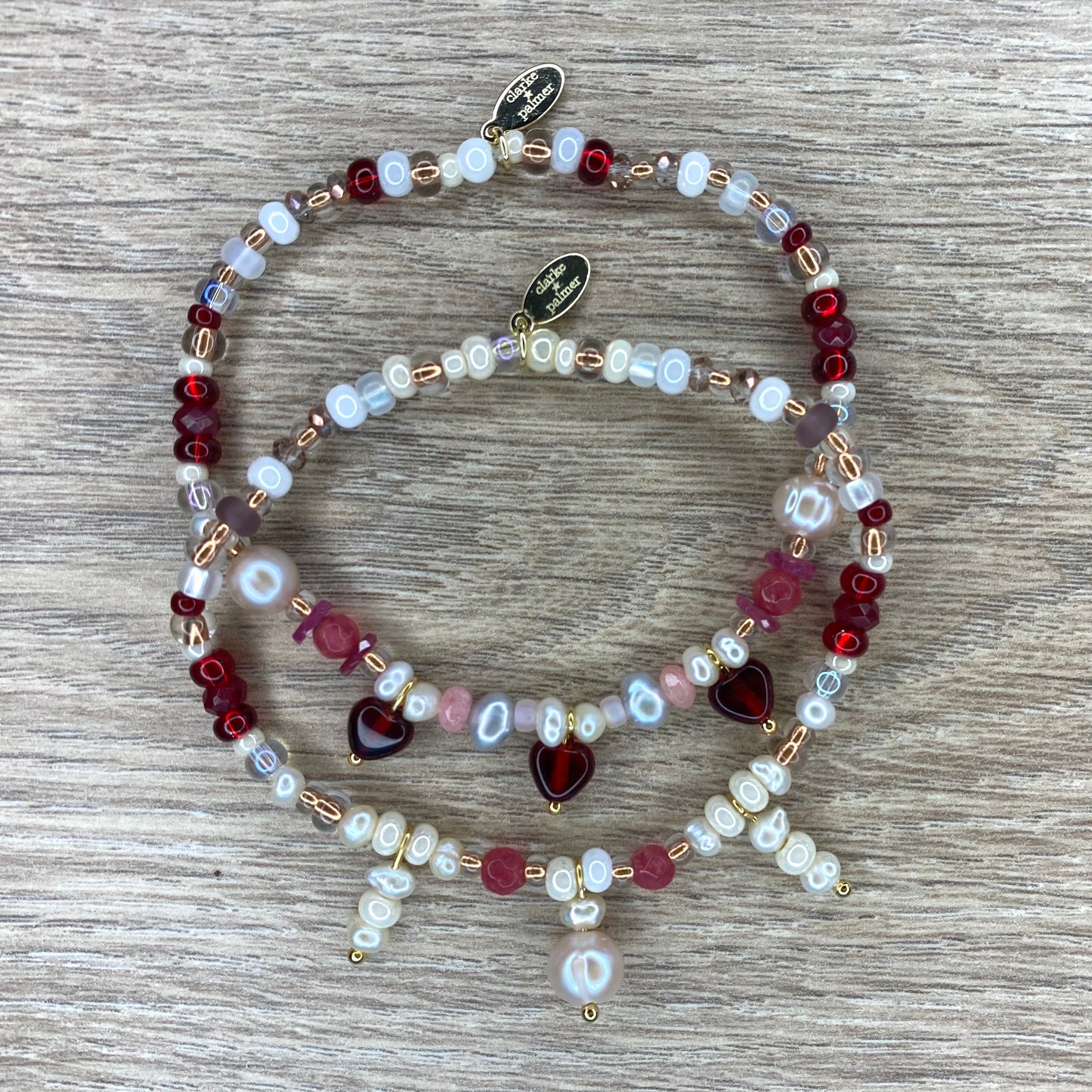 Love Collection Pearl, Garnet and Ruby Bracelet