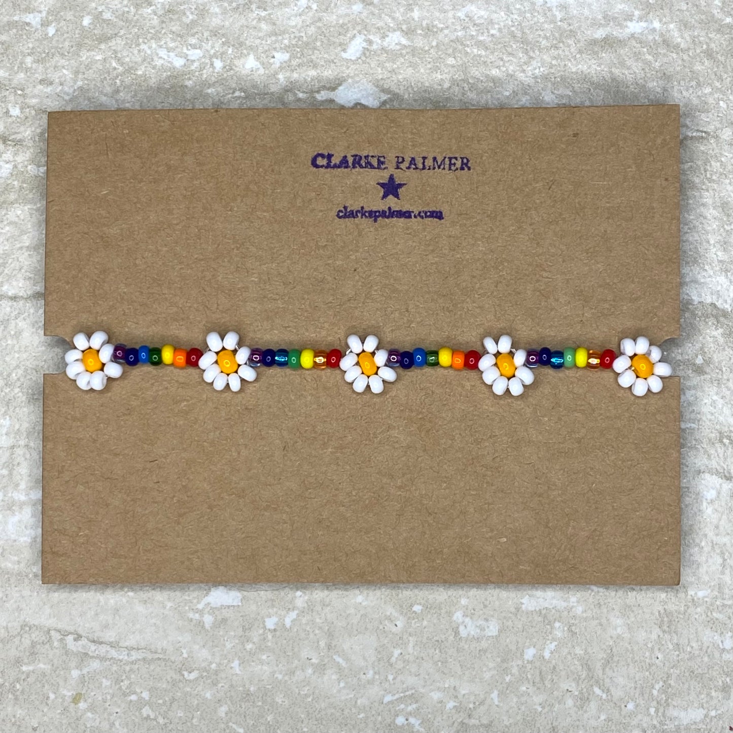 Daisy Beaded Stack of 3x Bracelets