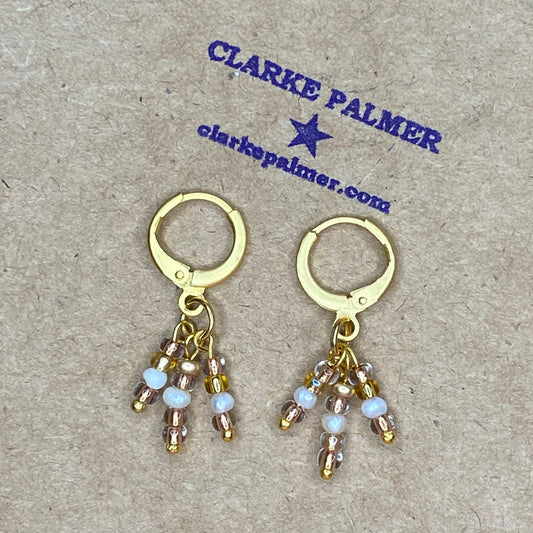 Rosy Glow Mini Chandelier Earrings