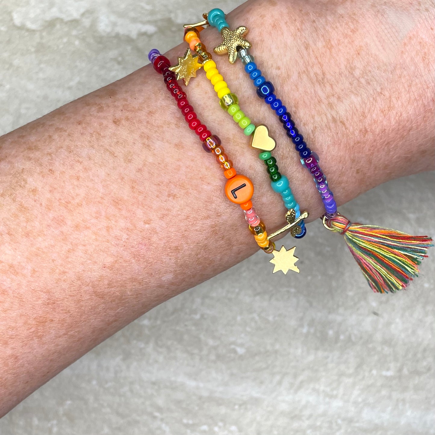 Over the Rainbow Beaded Bracelet