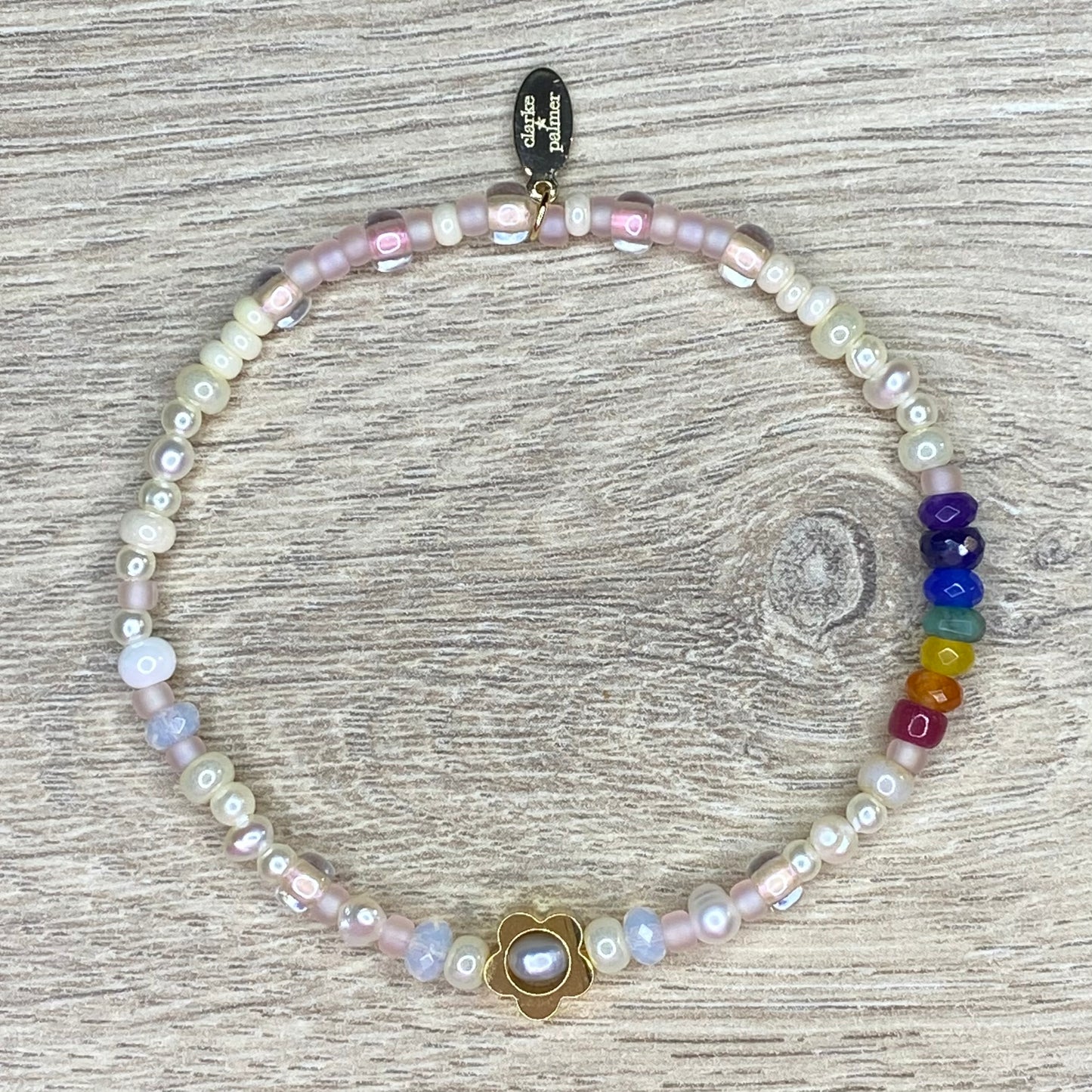 Daisy, Pearl and Precious Rainbow Bracelet