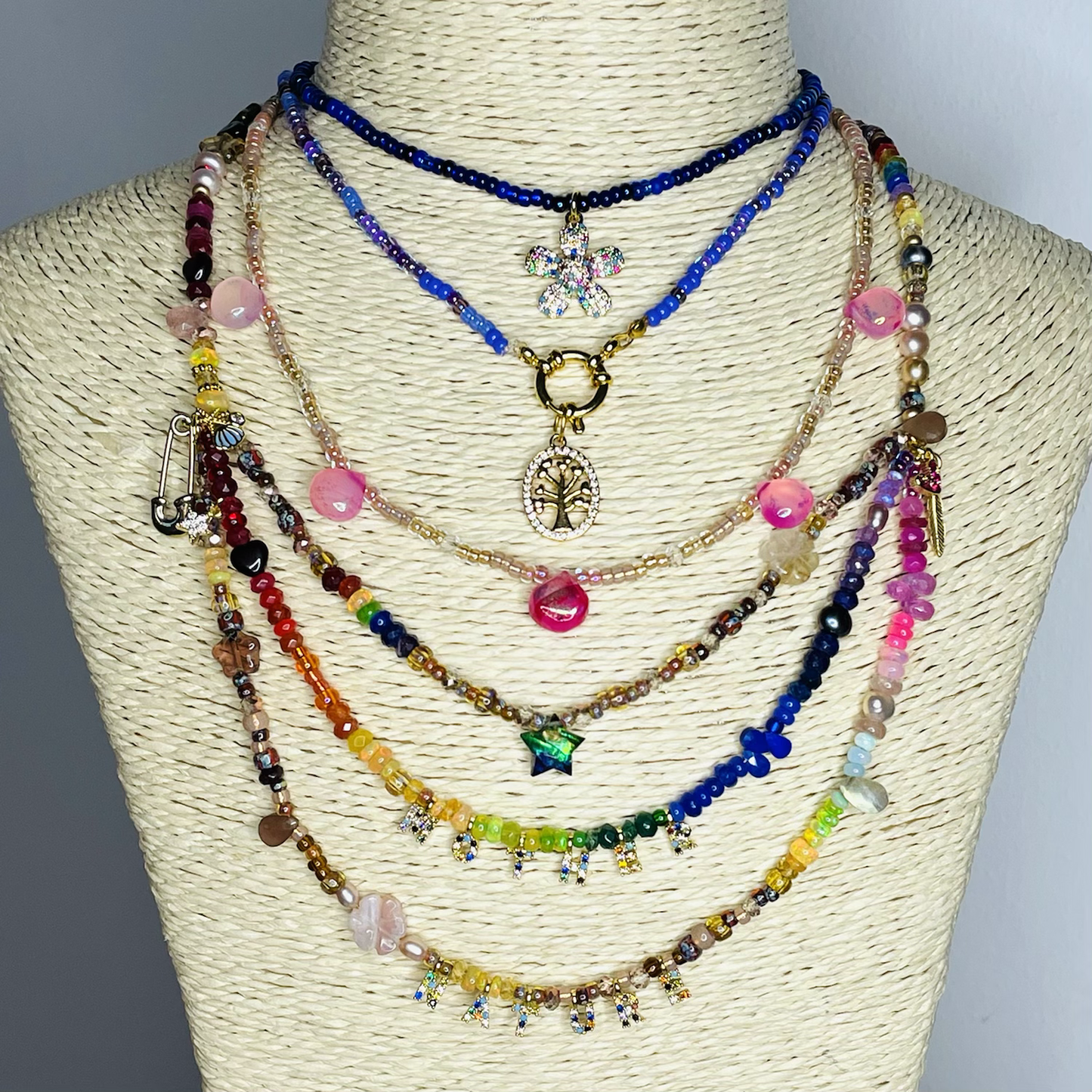 Beaded Charm Necklace