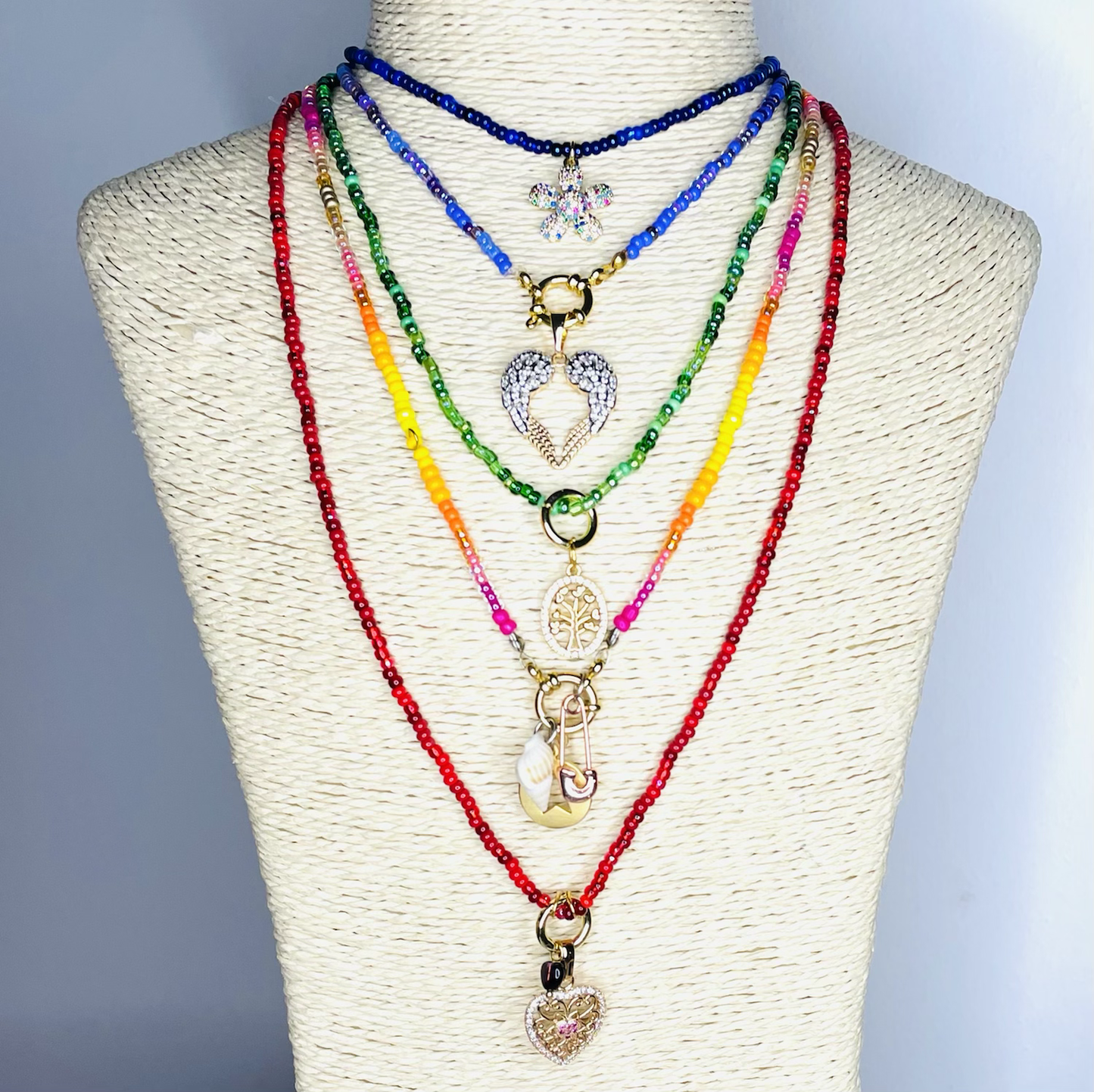 Beaded Charm Necklace