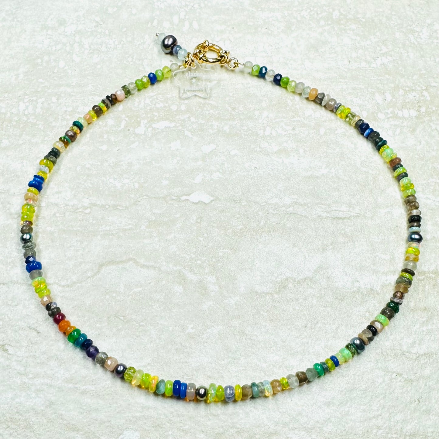 Neon Fantasy Ethiopian Opal Necklace