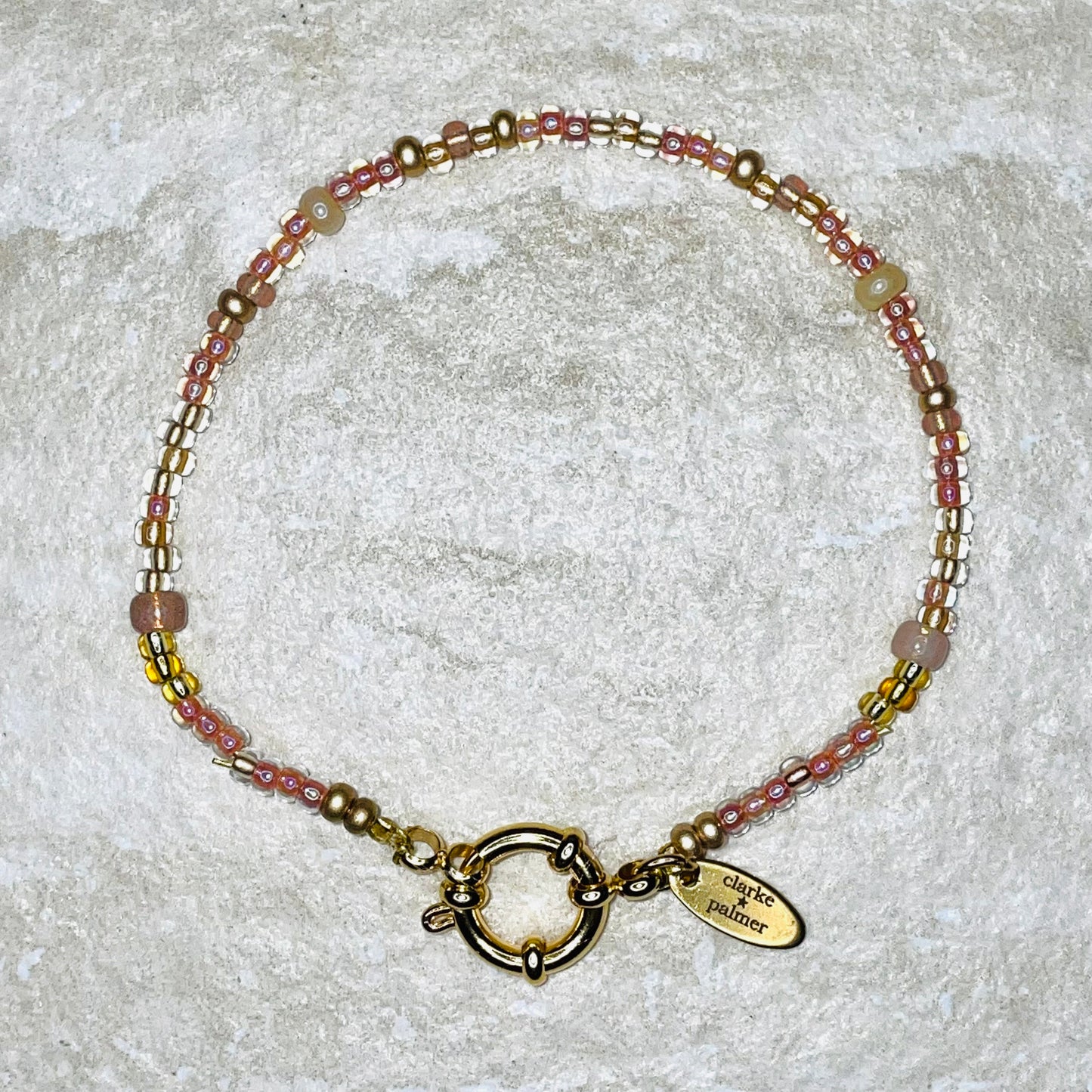 Rosy Glow Clasp Bracelet