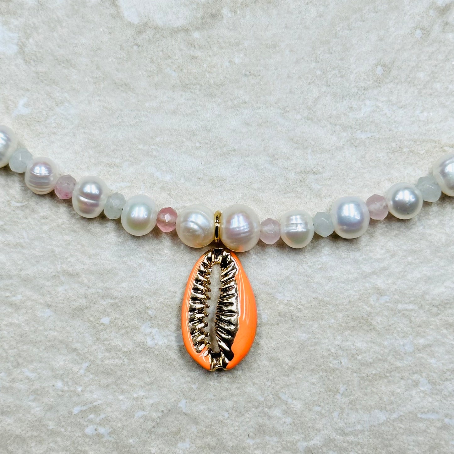Pearl Charm Pendant Necklace