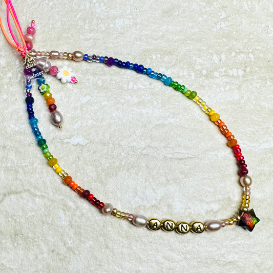 Precious Rainbow Star Phone Charm