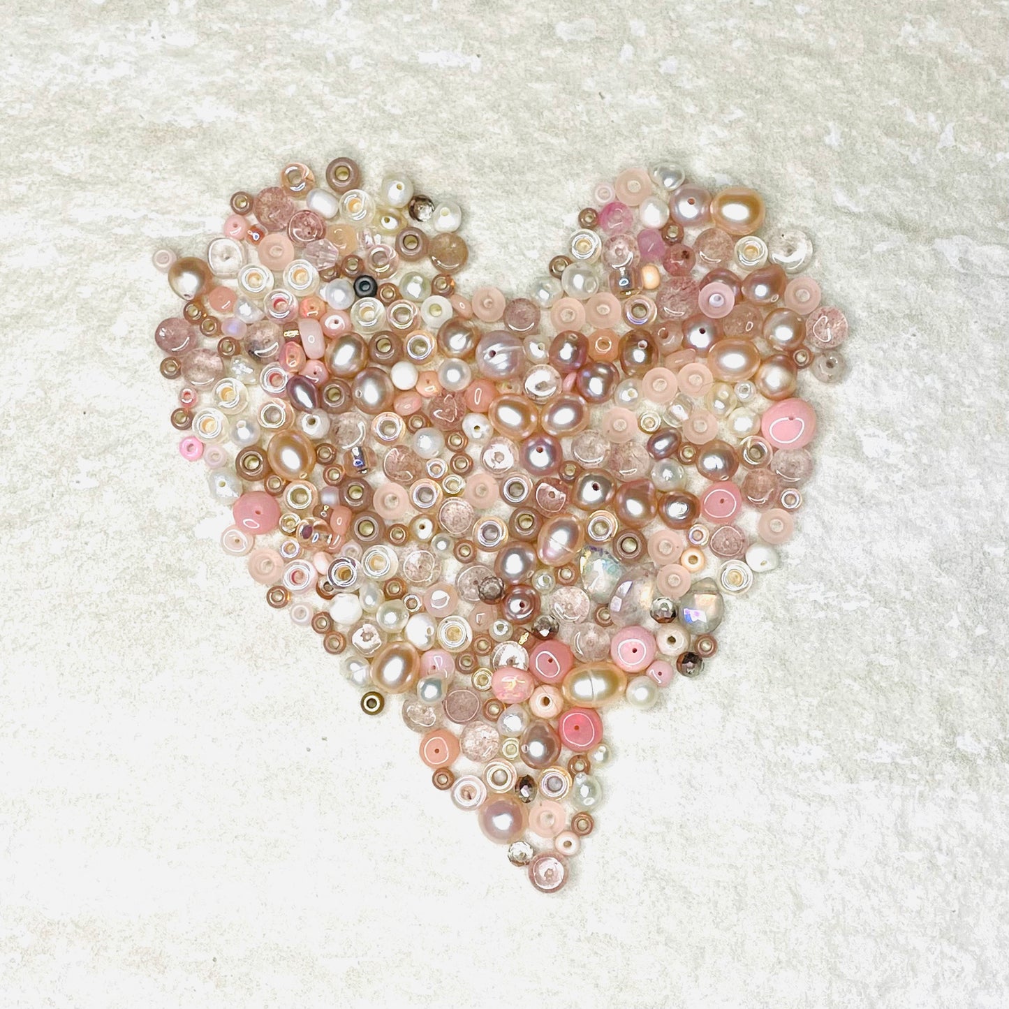 Angel Opal, Rose Quartz and Pearl Necklace