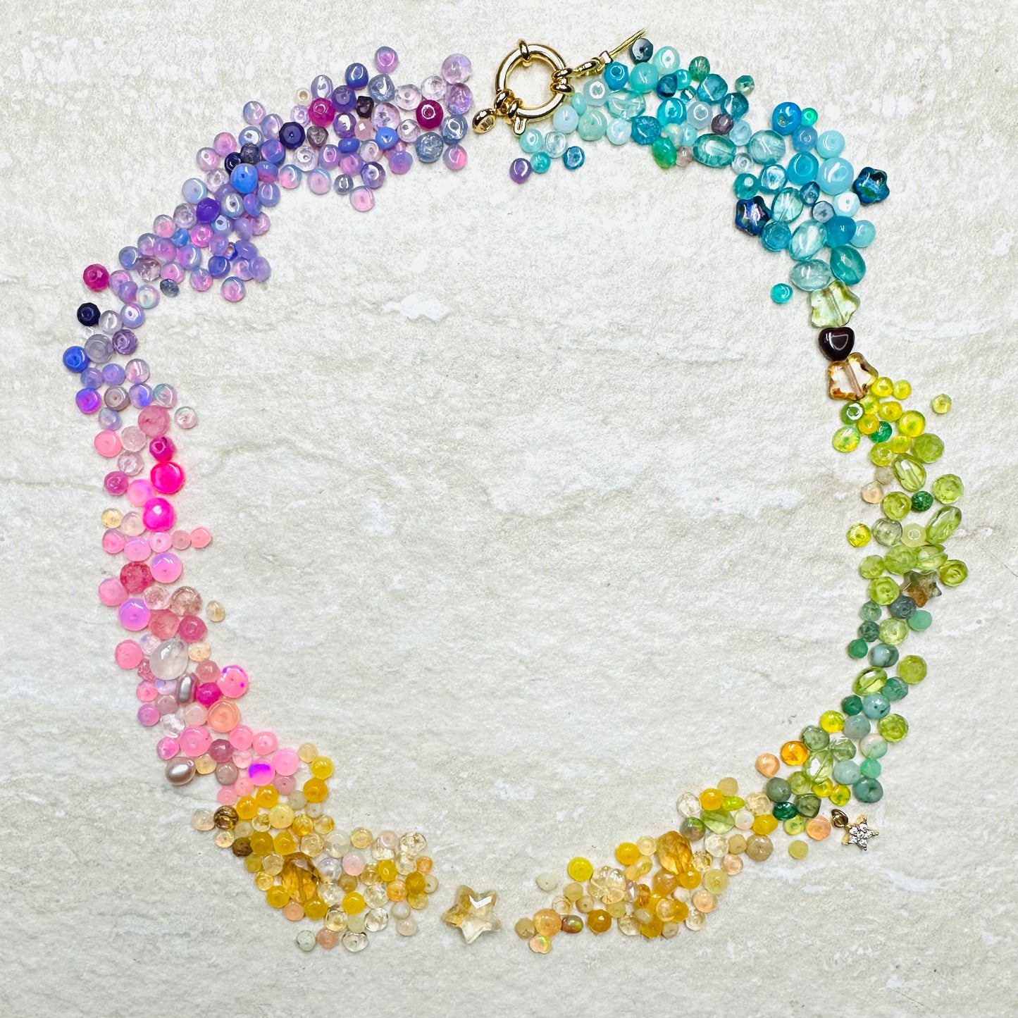 Sherbert Rainbow Lucky Star Necklace