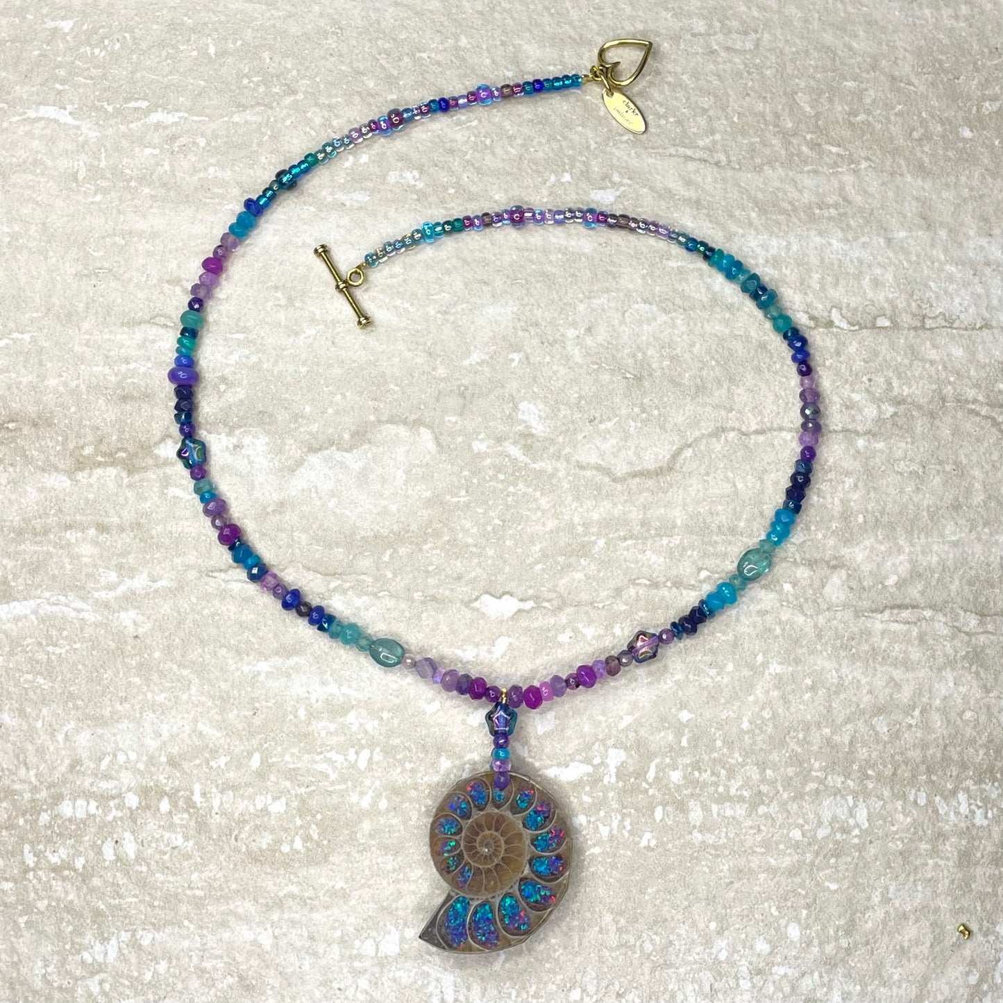 Ammonite Semi-Precious Beaded Necklace