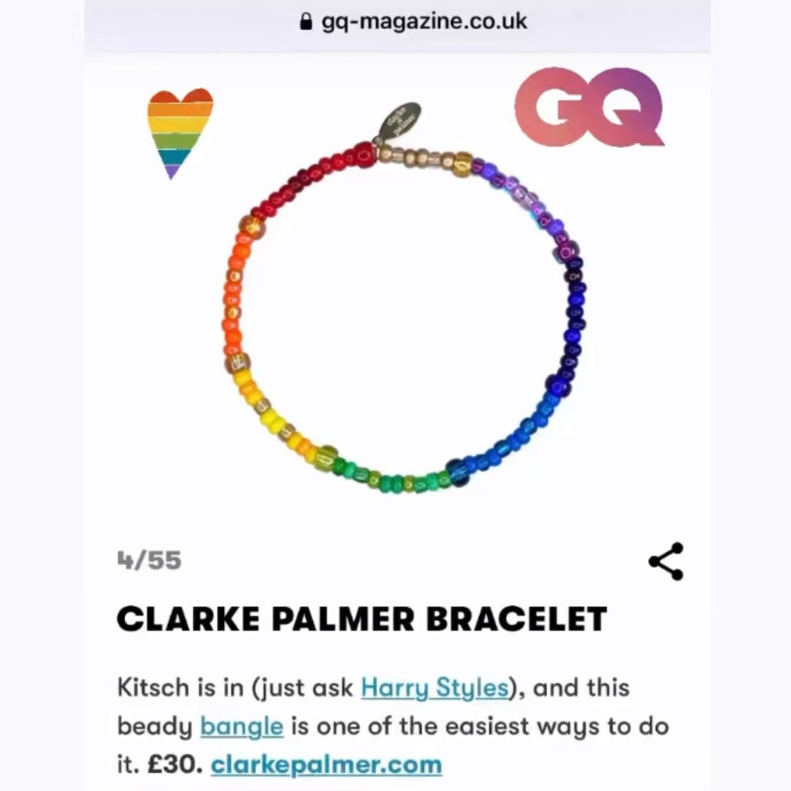 Over the Rainbow Beaded Bracelet