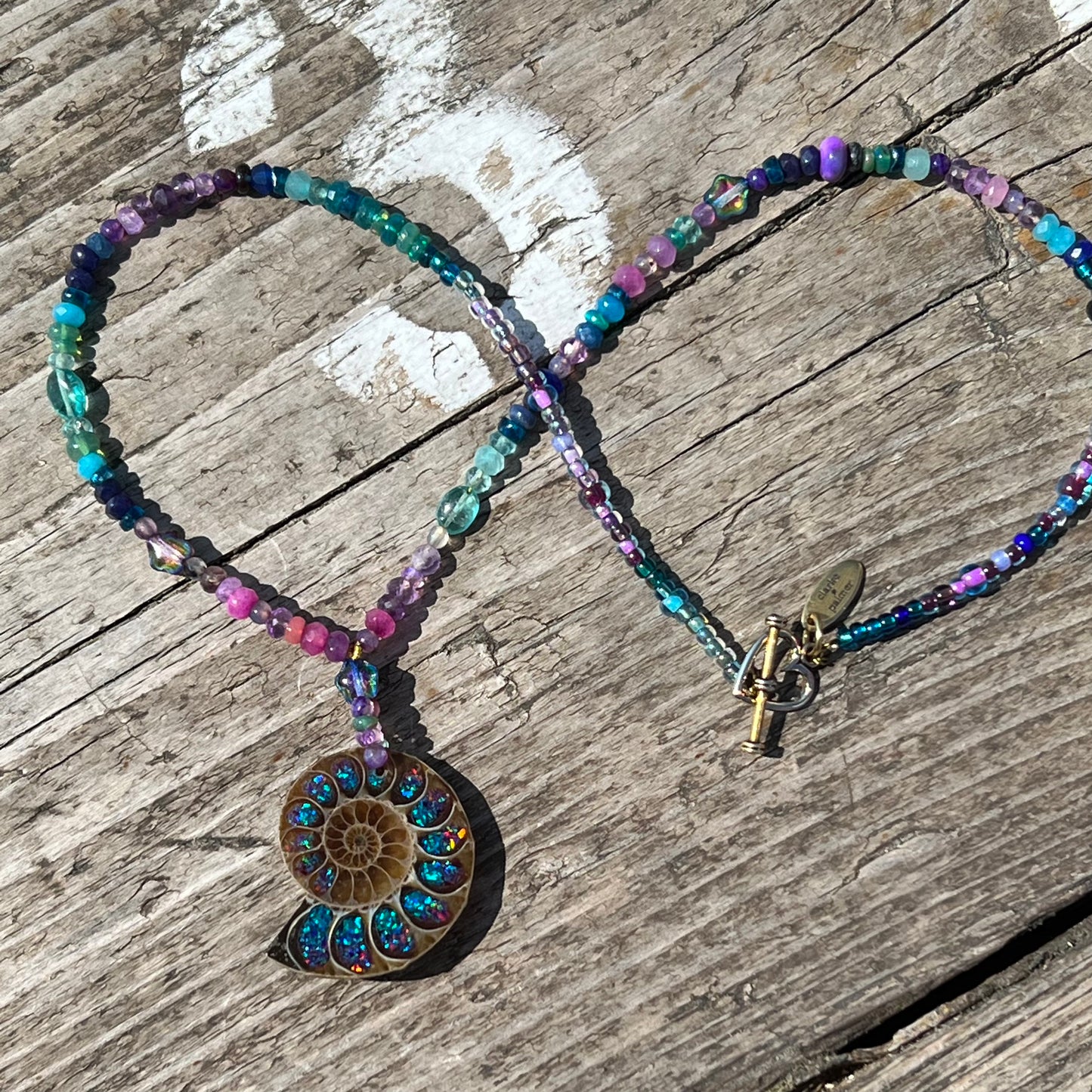 Ammonite Semi-Precious Beaded Necklace