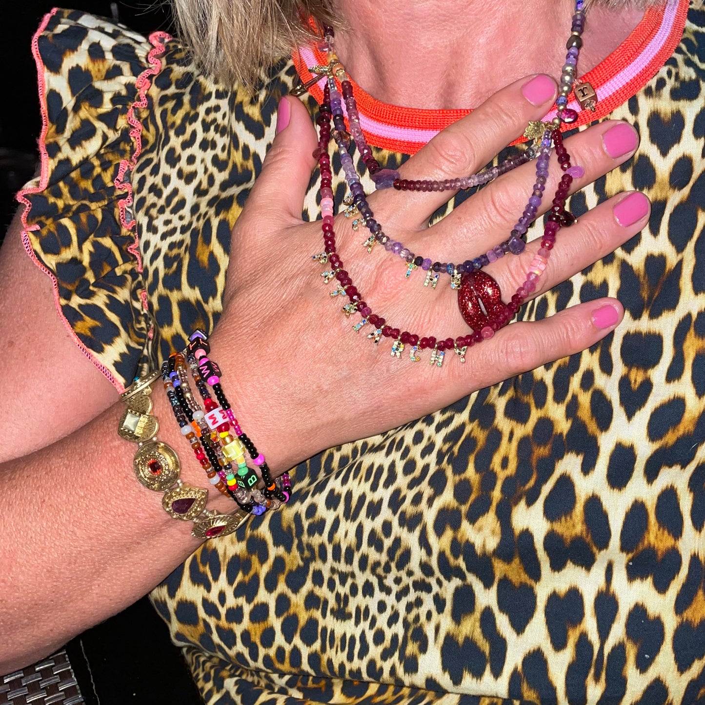Everything Ruby Garnet & Tourmaline Necklace